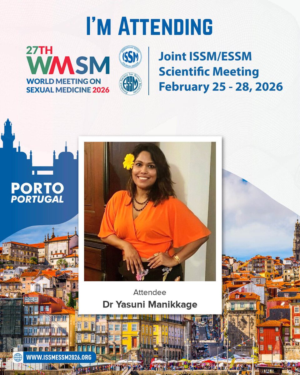 ManikkageYasuni's tweet photo. Sri Lanka represent! at the World Meeting on Sexual Medicine 2026
#WMSM26

@ISSM_INFO https://t.co/dM3o6O4xst