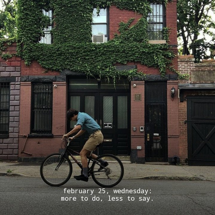 february 25, wednesday...