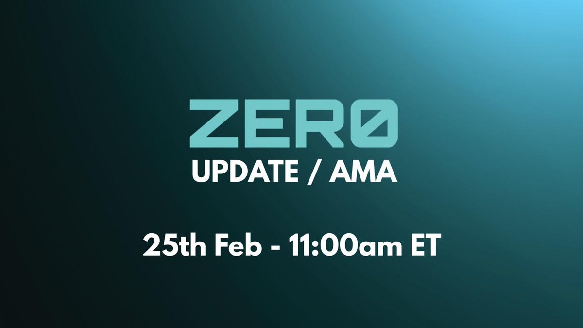 Kodai_xyz's tweet photo. 🚨 Big Week for $ZER0 🚨

Today at 11:00AM ET, we’re hosting a live AMA to break down a major ecosystem update — and yes… there’s some serious news coming with it.

📍 Where: Telegram
🔗 https://t.co/a5auc7oCUc
🗓 Wednesday 25th
⏰ 11AM ET

What’s on the agenda?
• Expansion moves 👀
• Fresh integrations rolling out
• Strengthened security layer
• Real product progress updates
• A clear look at what’s ahead

If you’ve been building, holding, or watching $ZER0 — this is the one to tune into.

Set the reminder. Show up live. Let’s talk. 🚀