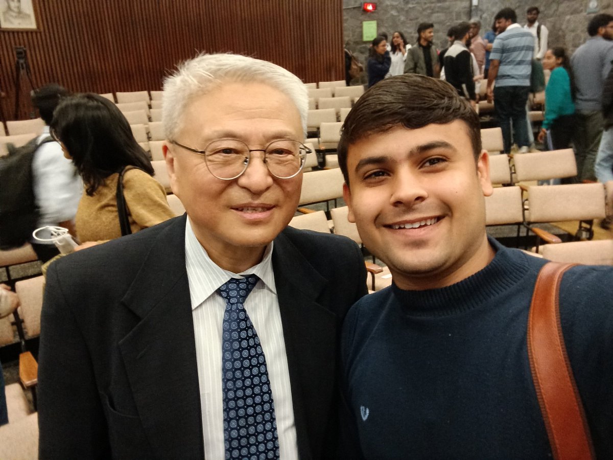 Lovesharma2006's tweet photo. Experts Evening 
Trump vs Global order 
Attended a lecture delivered by 
PROF YAN XUETONG.
Trending Discussions
AI and President Trump 
#IR
#IIC
#Geopolitics
#DU https://t.co/QArO6h9XSh