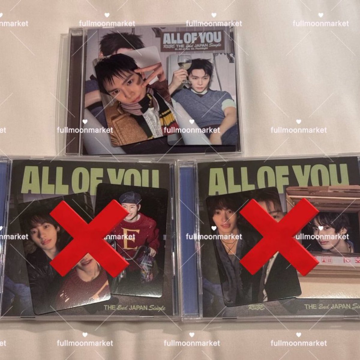 (wts / ของถึงไทย 26/02)

อัลบั้ม all of you 🎀

 ♡ solo ver (ปกอึนซอก)
 ♡ ได้รับทั้งหมดตามภาพ
 ♡ 230.-

💌 ราคารวมส่ง dm ได้เลยค่า 

#ตลาดนัดRIIZE #ตลาดนัดน้องข้าว