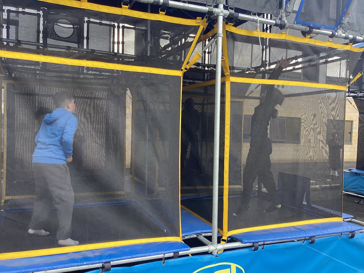 Group 1 and 3 enjoying Aeroball yesterday.