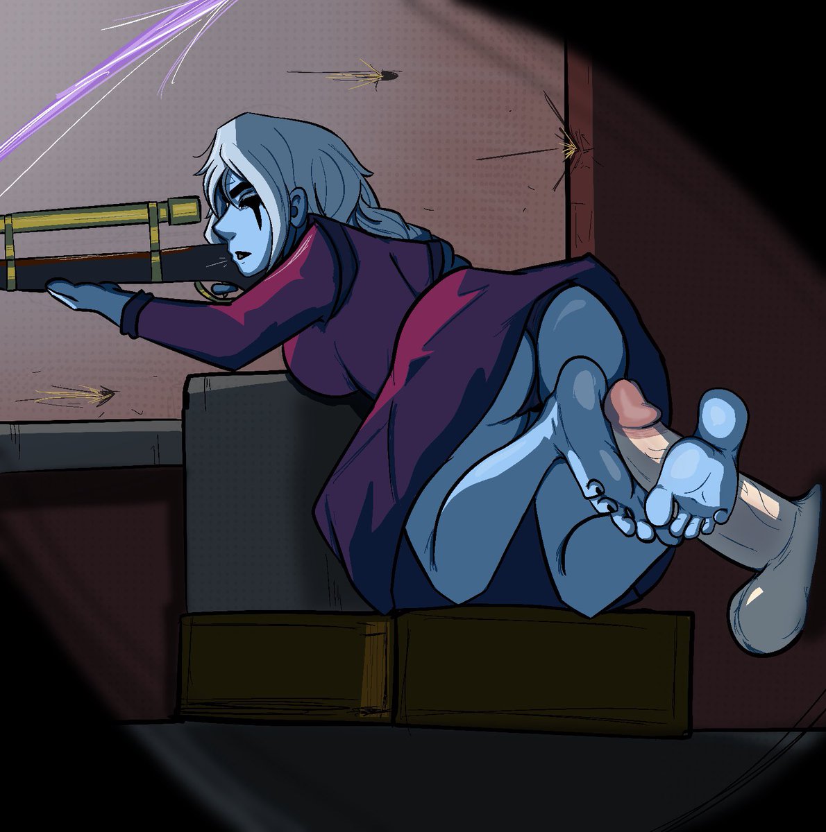 shanboskee's tweet photo. getting distracted by vindicta feet #deadlock https://t.co/USO66wZ6cP