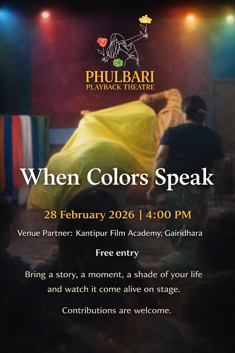 GunjanDixit's tweet photo. New Show Alert! Please come celebrate with us this Saturday at 4pm in Kantipur Film Academy, Gairidhara. Hope to see you all ❤️🙏🏽 https://t.co/lWsdc58UUs