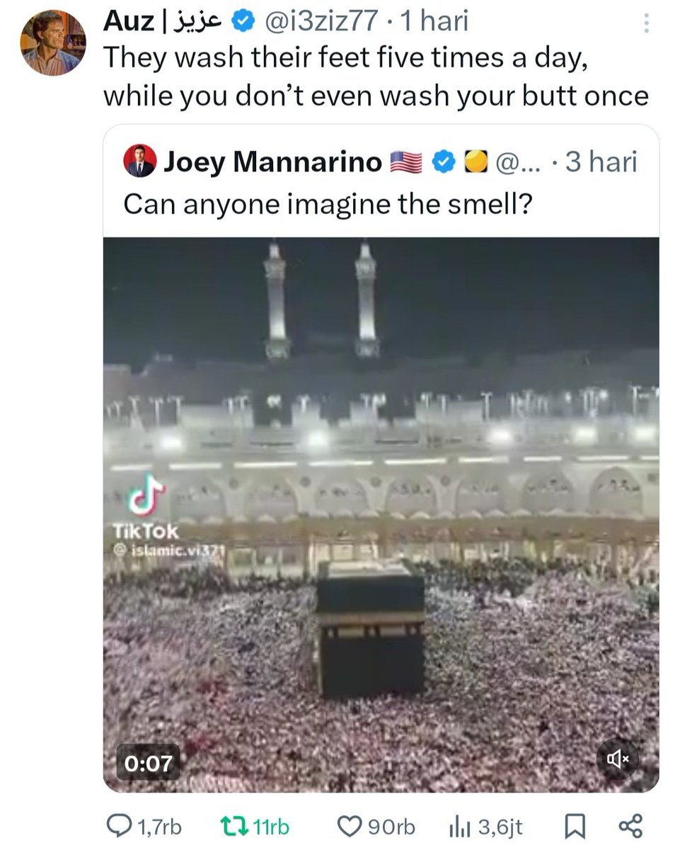 Mereka mencuci kaki lima kali sehari, sementara kamu bahkan tidak mencuci pantatmu sekali pun.

Telak banget 😀