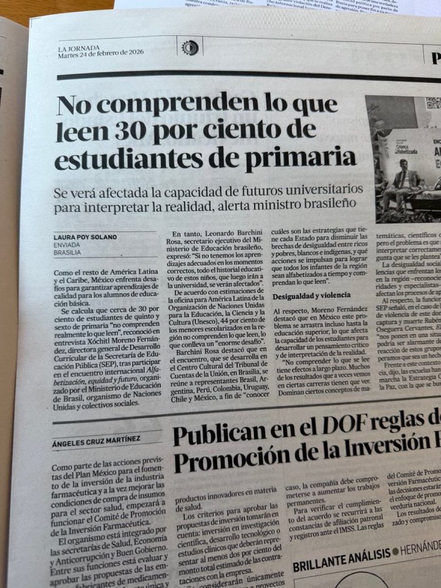 Cifra sólo inferior al 40% de legisladores morenistas que no comprenden lo que leen… el otro 60% no sabe leer.