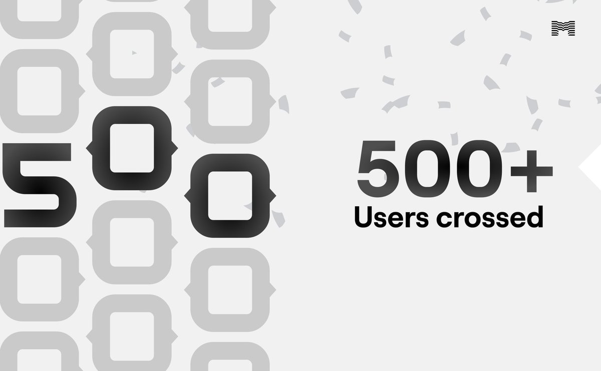 We just crossed our first 500 unique users, and that says something, because 500 humans can’t be wrong.

Thank you for being here. This is just the beginning.

More features, more rewards, and a lot more to come 🫡