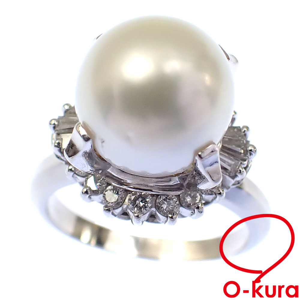 ✨販売開始✨ Pt900 パール ダイヤモンド リング 10.0g パール直径
