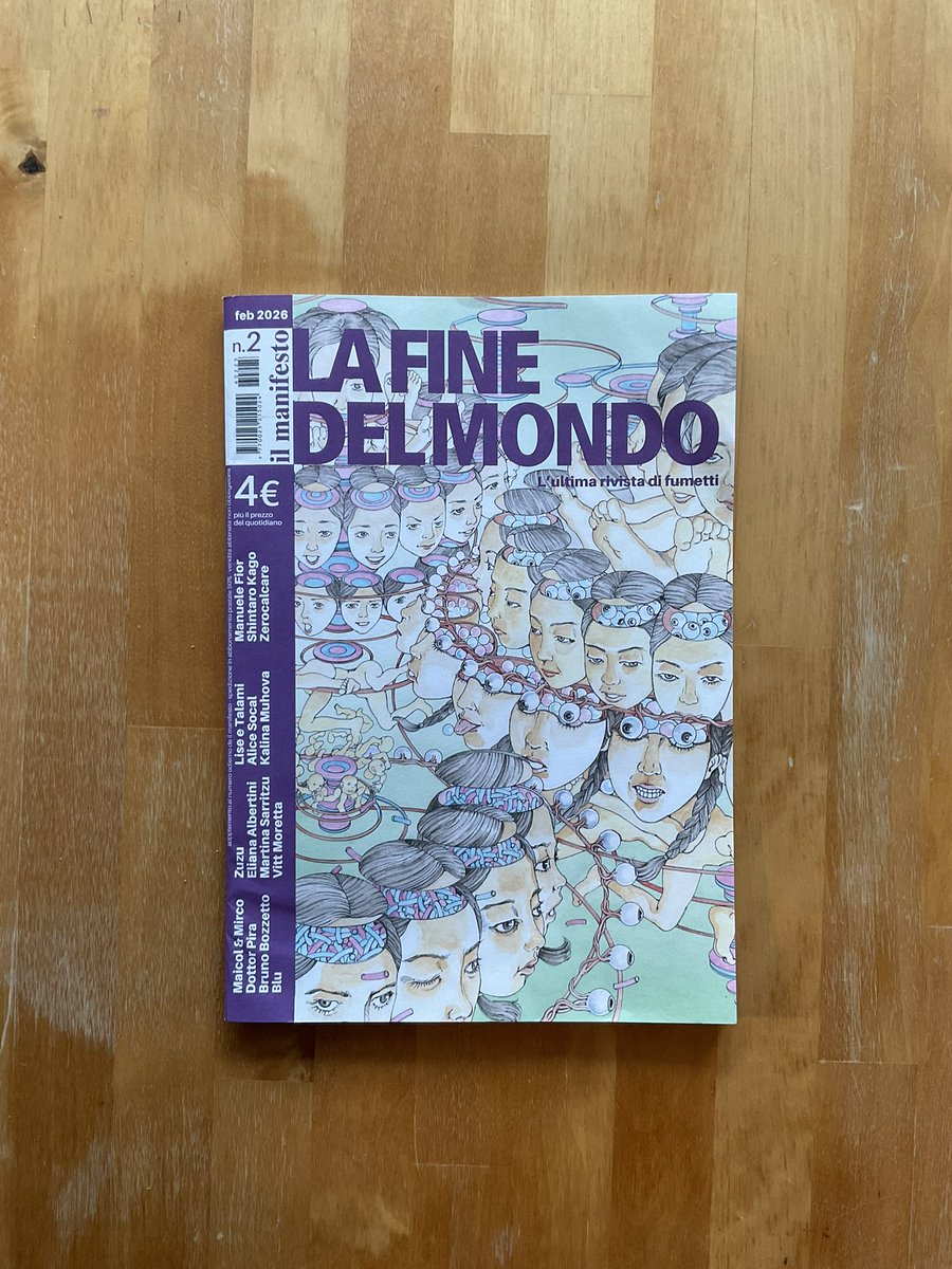 Oggi in edicola LA FINE DEL MONDO numero 2, con <a href="/ilmanifesto/">il manifesto</a>. Con storie inedite di Zerocalcare, Shintaro Kago, Manuele Fior, Kalina Muhova, Alice Socal, Lise e Talami, Vitt Moretta, Martina Sarritzu, Eliana Albertini, Zuzu, Blu, Bruno Bozzetto, Dottor Pira e Maicol &amp; Mirco.