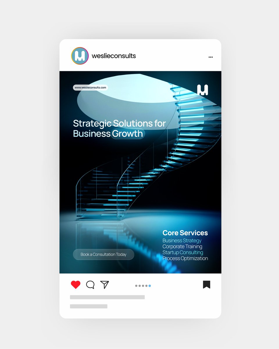 thenowteq's tweet photo. Created this design for a consulting business - weslie consults
Working on this had me feeling excited 😆 https://t.co/s9uwE8LX8N