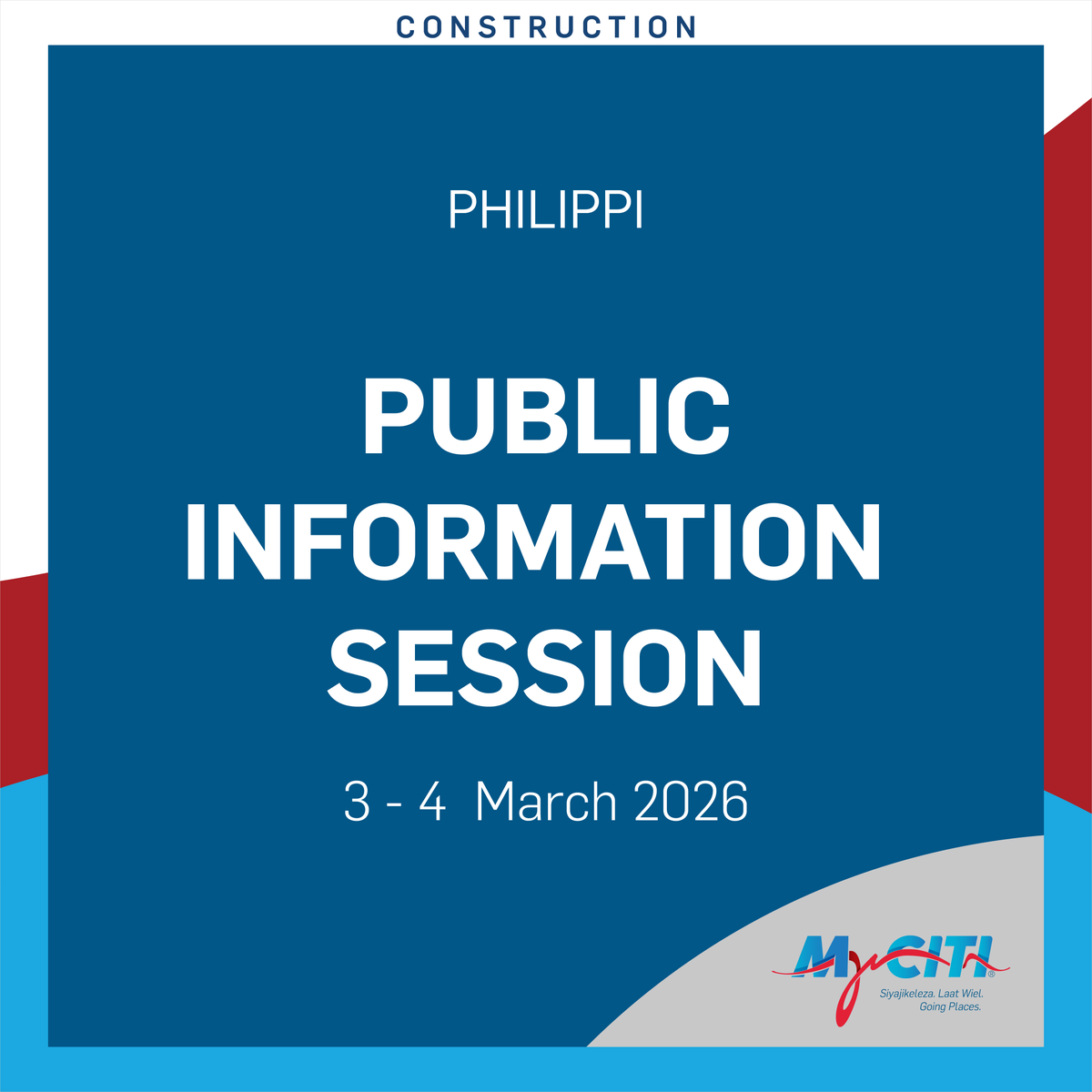 Join an Information Session on upgrades along Govan Mbeki Road between NY72 Road and the Klipfontein Road intersection. Work continues outside peak hours to reduce congestion.
More details: bit.ly/4l2STFi
#Philippi #GovanMbeki