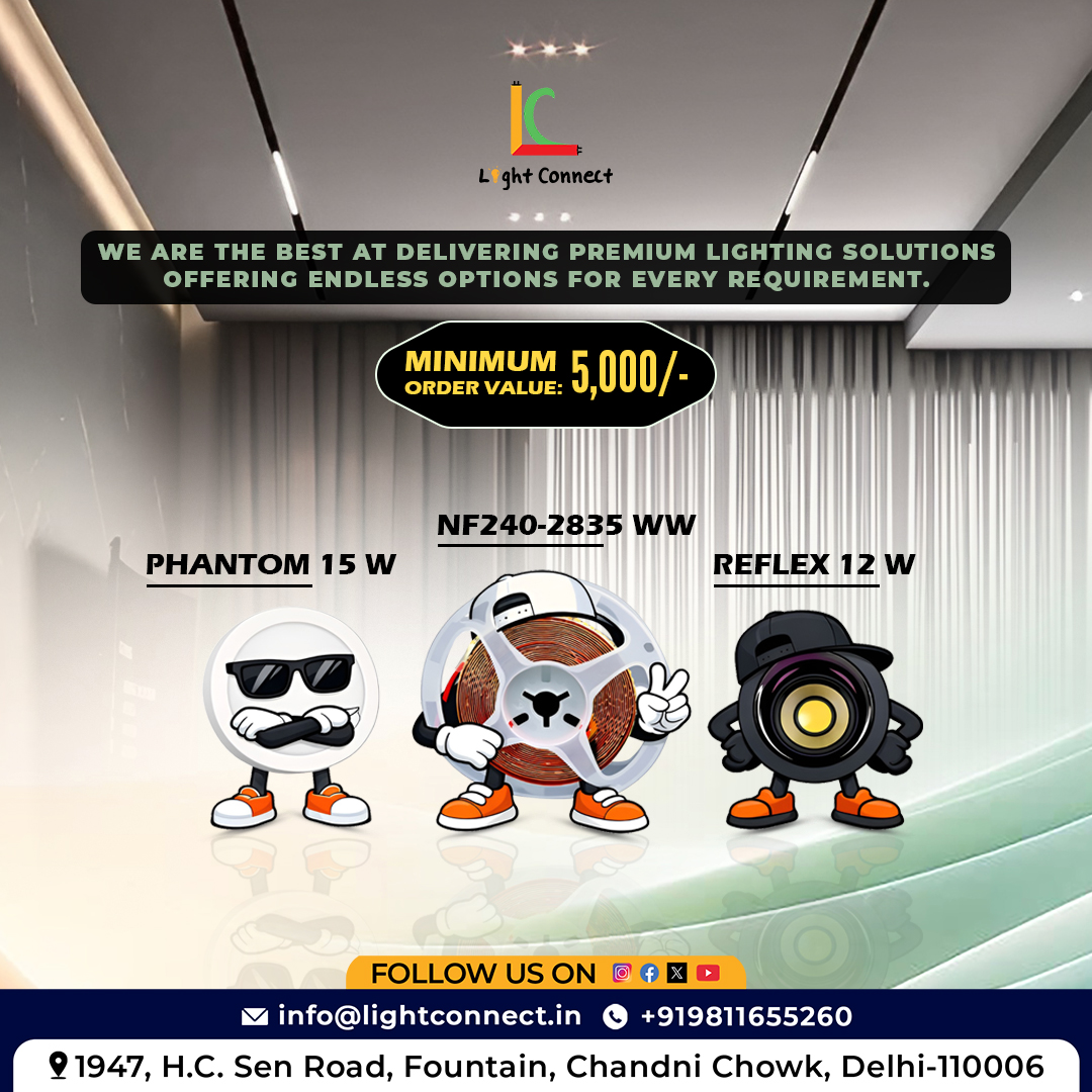 LightConne95231's tweet image. Premium lighting made simple ✨

Phantom 15W | Reflex 12W | NF240 Strip
Minimum order: ₹5,000
Upgrade your space with Light Connect 💡
#LightConnect #LEDLighting #InteriorDesign #LightingSolutions