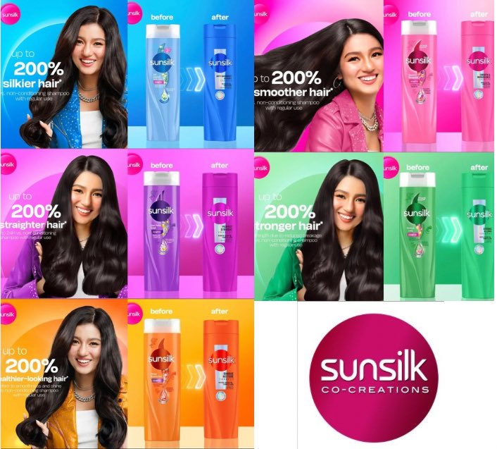 she’s the face of every variant. Pili ka na lang ng kulay. thank you. <a href="/SunsilkPH/">Sunsilk PH</a>  ❤️

#BelleMariano