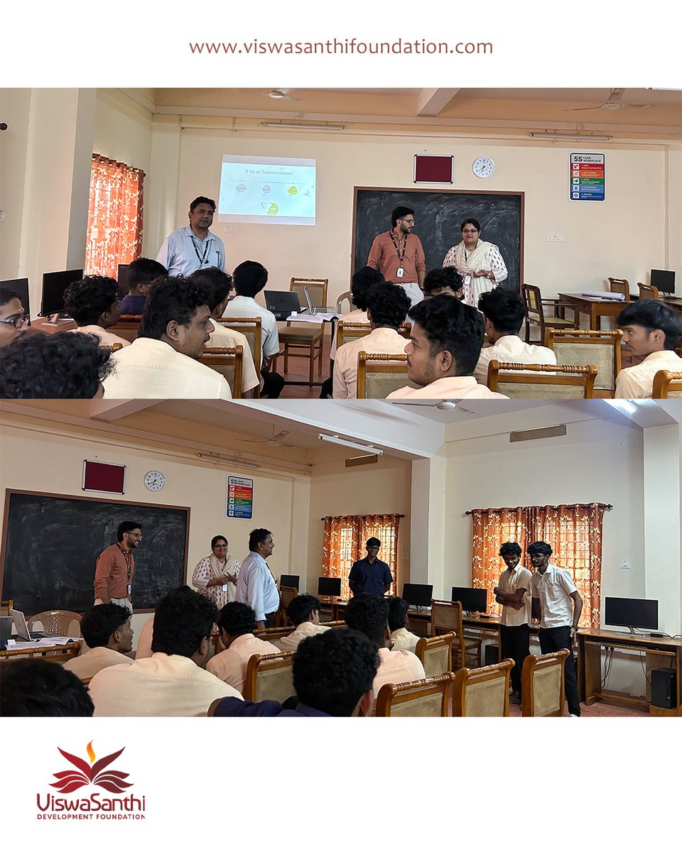 ViswaSanthiFndn's tweet photo. ViswaSanthi Development Foundation conducted a Soft Skills & Entrepreneurial Thinking session at Government Polytechnic College Chelakkara under #KALALAYAM2025.
Empowering students with confidence, communication & entrepreneurial mindset.
#EYGDS #SoftSkills #VSF #kalalayam https://t.co/VZvMnym3sD