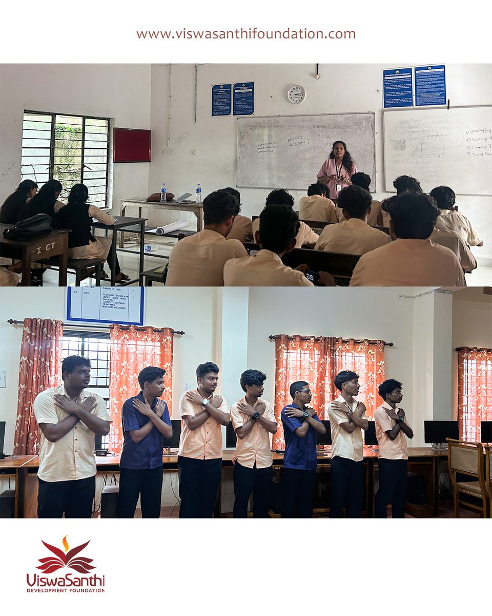 ViswaSanthiFndn's tweet photo. ViswaSanthi Development Foundation conducted a Soft Skills & Entrepreneurial Thinking session at Government Polytechnic College Chelakkara under #KALALAYAM2025.
Empowering students with confidence, communication & entrepreneurial mindset.
#EYGDS #SoftSkills #VSF #kalalayam https://t.co/VZvMnym3sD