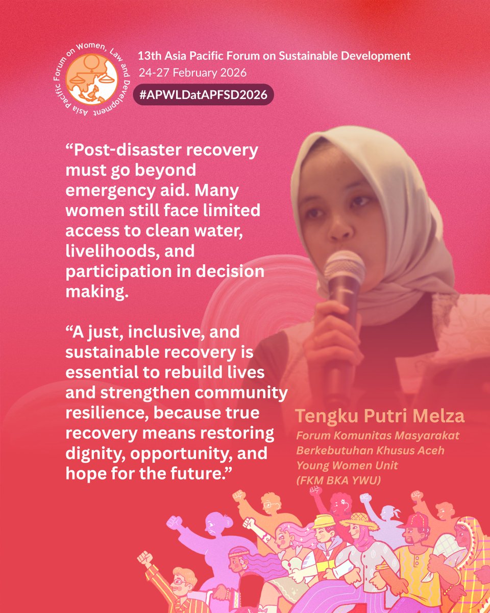 apwld's tweet image. ICMYI: With the theme RESIST, RECLAIM, REBUILD, the Asia Pacific Peoples’ Forum on Sustainable Development pushed a strategic and resounding call in the last five years of the 2030 Agenda, and called for #DevelopmentJustice.

#PeoplesAgenda #SystemChange
#APFSD2026