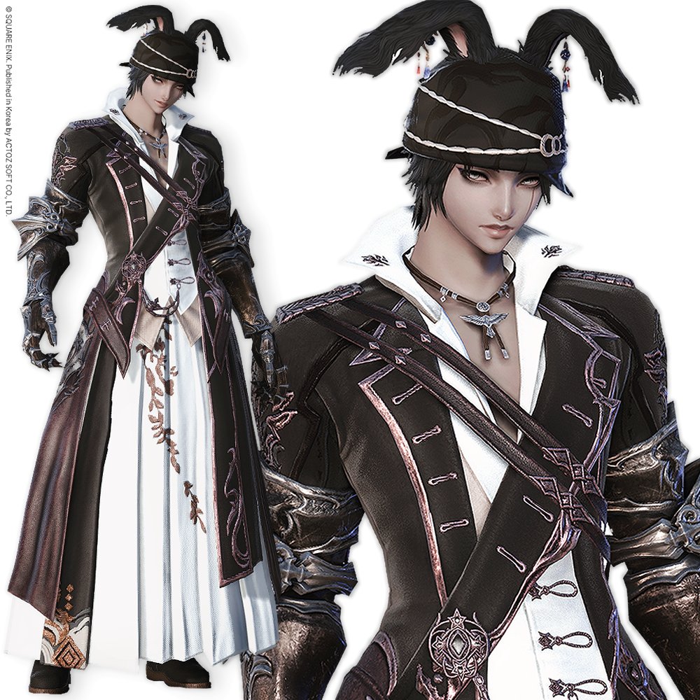 nooumn's tweet photo. #FF14 #파판룩템 #ミラプリ

➔ 발레리안 밀수업자 두건
➔ 장미혈맥 외투
➔ 불명예 건틀릿
➔ 사콘지 하의  
➔ 탐험대 허벅지장화 https://t.co/CaBUY3yi5o