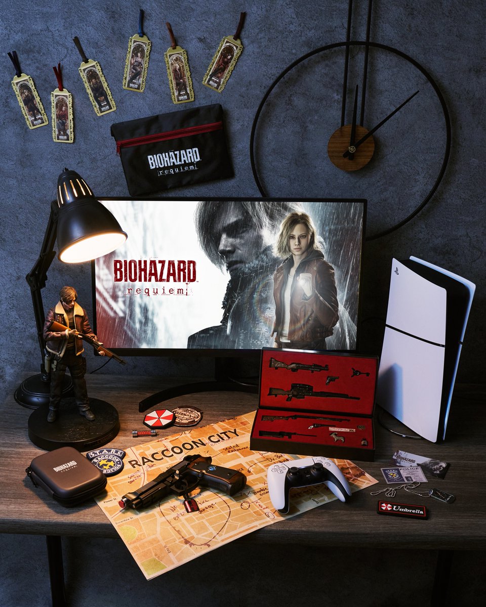 PlayStation_jp's tweet photo. 『バイオハザード レクイエム』がいよいよ発売！
ということで、「バイオハザード」ゲーム部屋を作ってみました。

皆さんのゲーム部屋やお気に入りグッズもぜひリプライで見せてください！

#バイオレクイエム https://t.co/faOQYKklW8