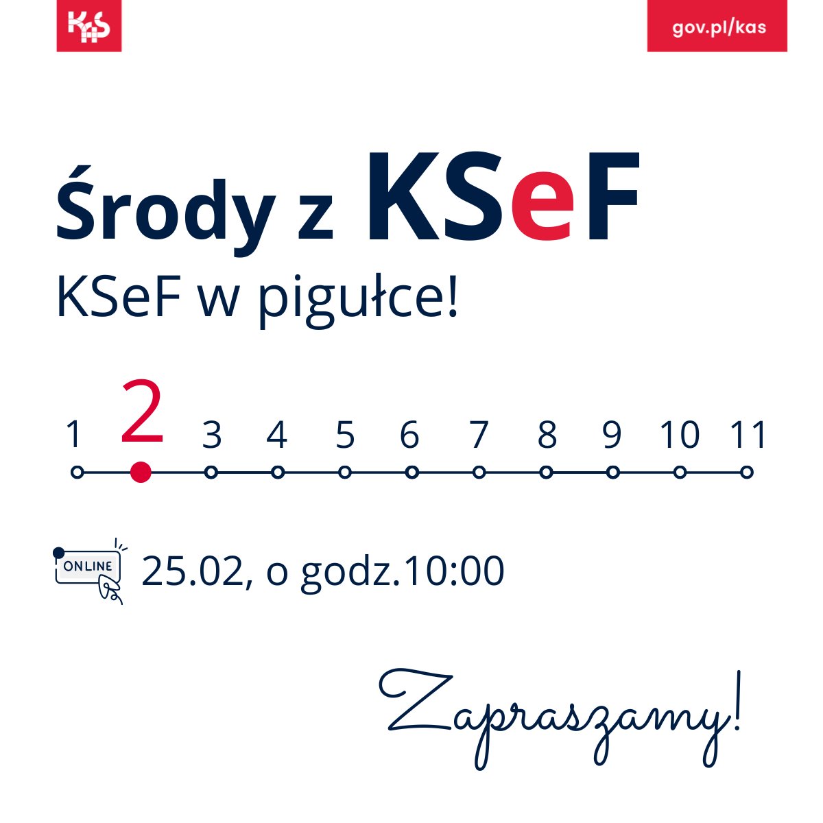 KAS_Krakow's tweet photo. 📣 Środy z #KSeF – szkolimy dalej aż do 29 kwietnia!
Rozpoczęliśmy kolejny cykl bezpłatnych szkoleń, które przygotują przedsiębiorców do obowiązkowego korzystania z #KSeF. ✅
🗓 Zapraszamy w każdą środę do 29 kwietnia o godz. 10:00
Aby dołączyć 👉🏻https://t.co/OLFMeeQSBK https://t.co/BvfwJmZkYi