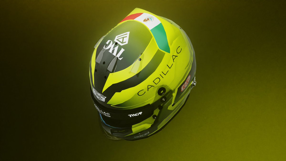 Day 21 – Sergio Pérez 🇲🇽 | Cadillac F1

<a href="/SChecoPerez/">Sergio Pérez</a> Helmet Design   
        
One design per day until 8 March to celebrate the start of the new season, imagining helmets for the 22 drivers and liveries for the 11 teams.

#SergioPerez #F12026