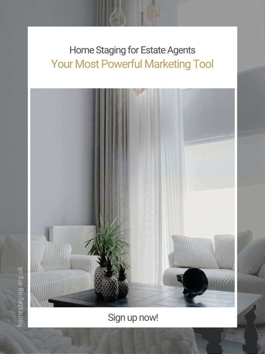 Home Staging isn’t decoration, it’s strategy. 

If you want to market smarter, not harder, this is where to start.

Tap the link! zurl.co/j8Jsg 

#homestaging #estateagents  #realestateuk #stagedtosell #propertysuccess #realestateeducation #listingstrategy #marketready