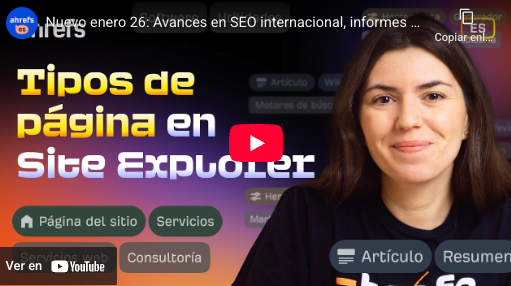 Ahrefs en Español tweet media