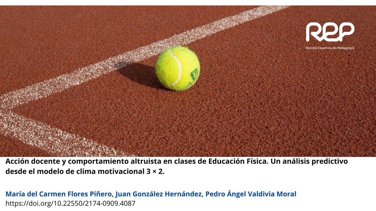 REPedagogia's tweet photo. ¿Educación Física fomenta o frena la solidaridad?
Este estudio revela que los climas competitivos y comparativos creados por el profesorado de EF reducen las conductas prosociales altruistas, especialmente en chicos.

https://t.co/eJRCxUFoY4 https://t.co/ENwAXtGSWj