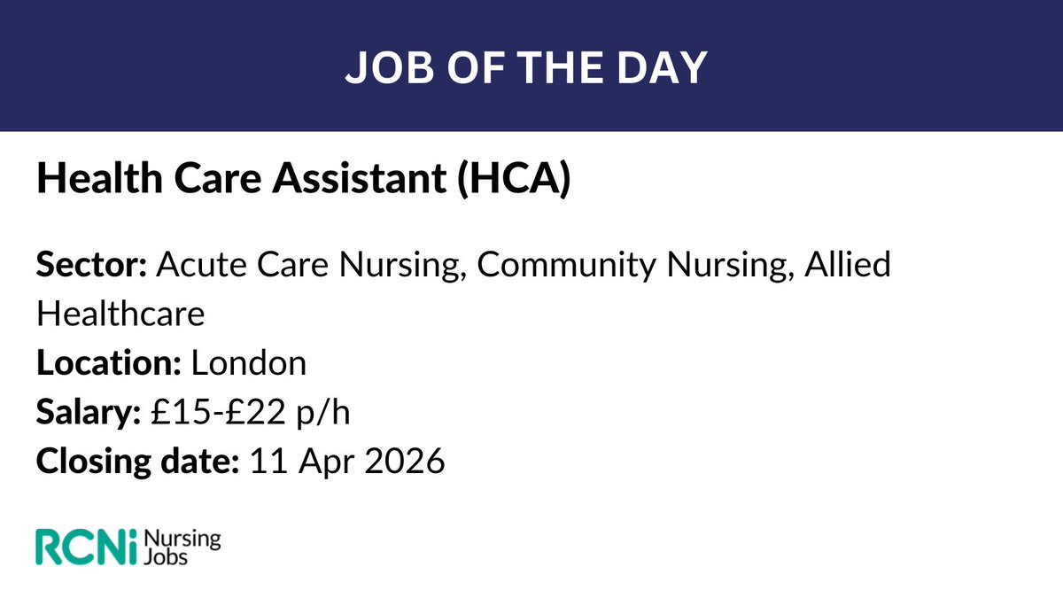 RCNiNursingJobs's tweet image. Are you an experienced Health Care Assistant looking for a dynamic and rewarding role? Join SELDOC, a successful GP cooperative with over 25 years of service, delivering high-quality primary and urgent care.

Find out more: rcninursingjobs.co.uk/job/227456/hea…

#NursingJobs #HCA