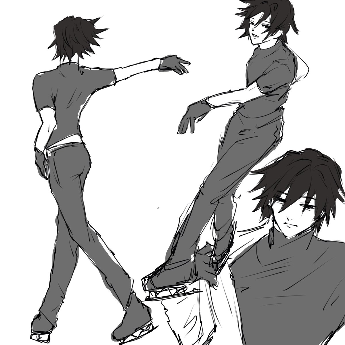 フィギュアスケーターパロの🌊(参考資料あり)