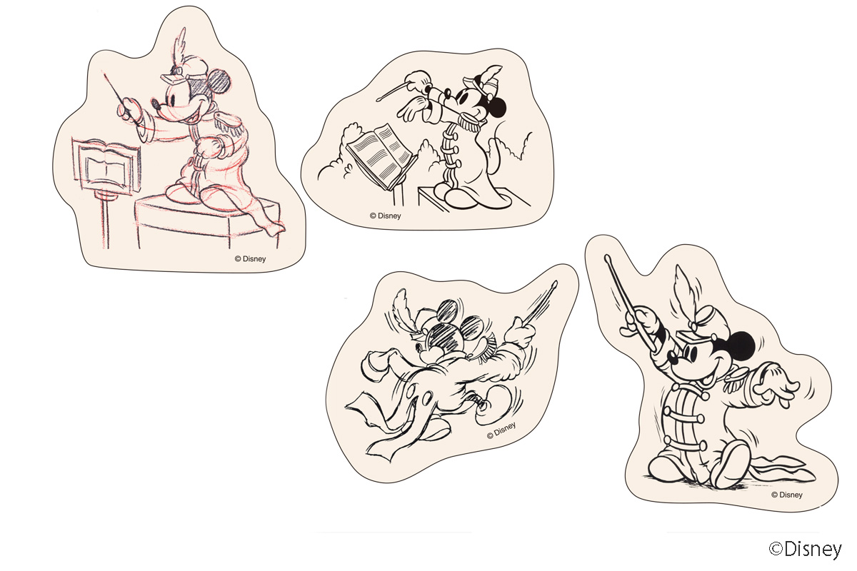 Disney Collection～MICKEY MOUSE “THE BAND CONCERT”～】 ステッカー