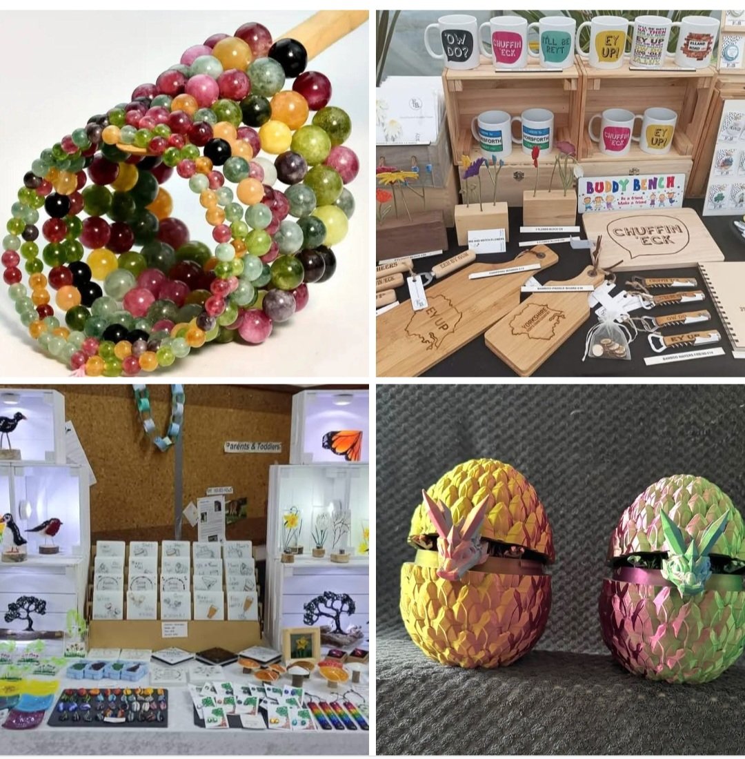 FarsleyMarket's tweet photo. Indoor Line-up:-
#StiltwalkersStuff
@FarsleyScouts #TOMBOLA
#FlowersbyLaurzy #FriendsBooksale
#LastingImpressions
#FREDandBO
#MilliesGorgeousGifts
#TrinityCrafts
#FlorentinaJewellery #Ascend3DLayers
& #RobinsandRainbows https://t.co/FtgKZuS85q