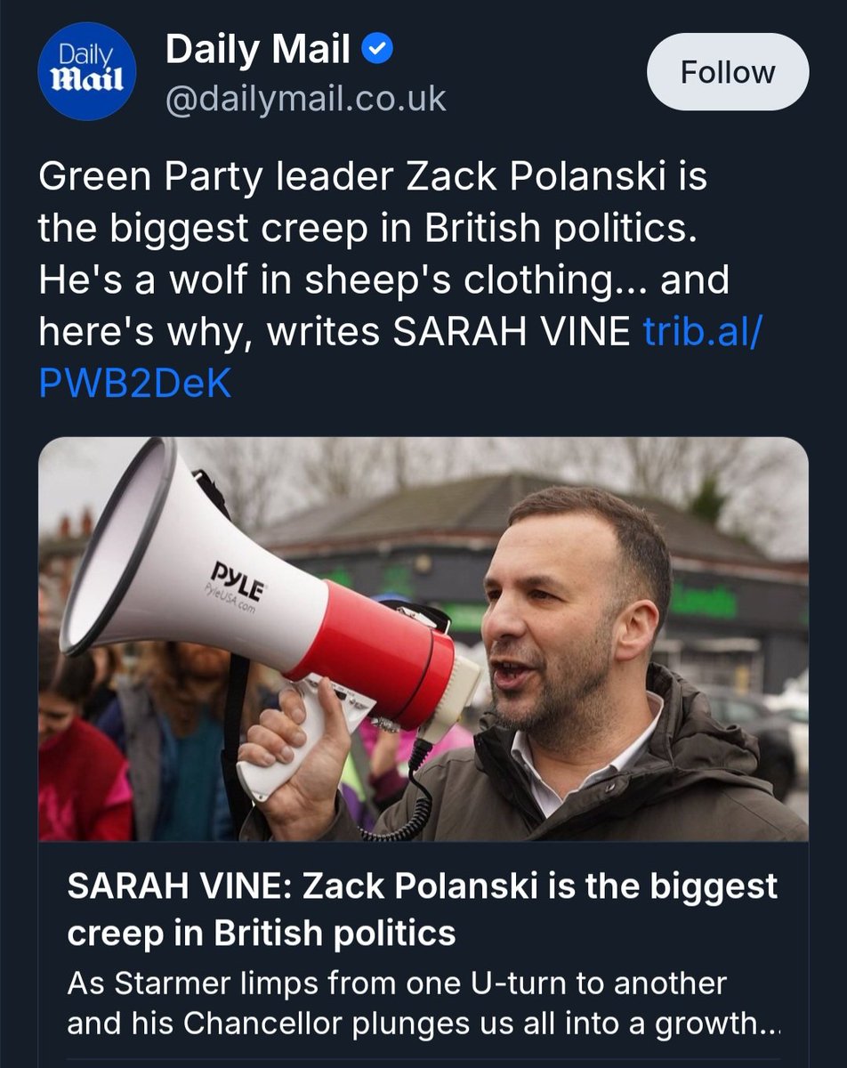 Zack Polanski tweet media