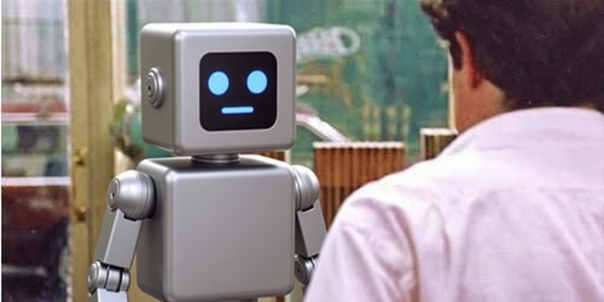 "I'm also just an bot, standing in front of a human, asking him teach it."