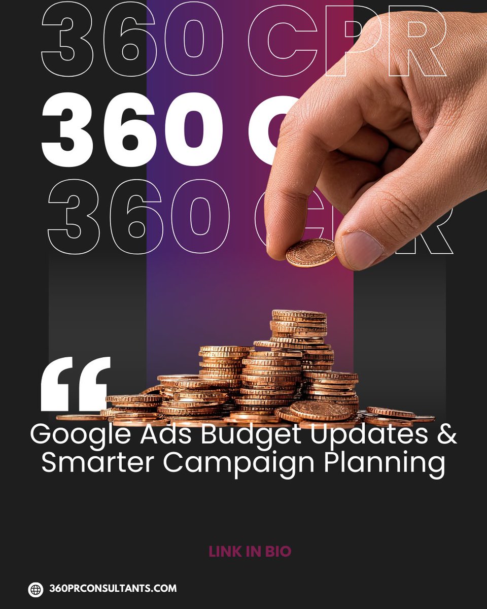 360cprc's tweet photo. ⚡ Automation meets strategy! Google’s new budget tools optimize ad delivery over time, but early planning is more important than ever. 🎯

Discover how to maximize ROI and take control of your campaigns!

Check out the full blog now! 📖 https://t.co/e3qYwn0wBN https://t.co/ZwY0rDsgjI