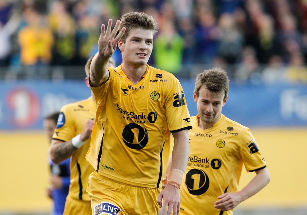 Alexander Sørloth en el Bodø/Glimt