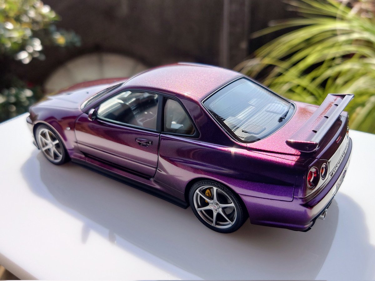 タミヤ1/24 スカイラインGT-R V-spec II Nür (R34) 完成。 #タミヤR34