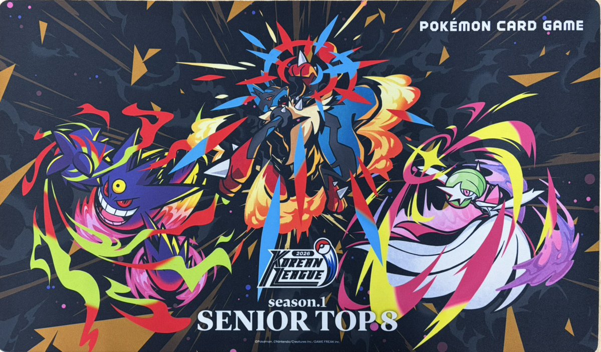 🫧💎🩵入荷情報🩵💎🫧 KOREAN LERGUE 2026 プレイマット SENIOR TOP8