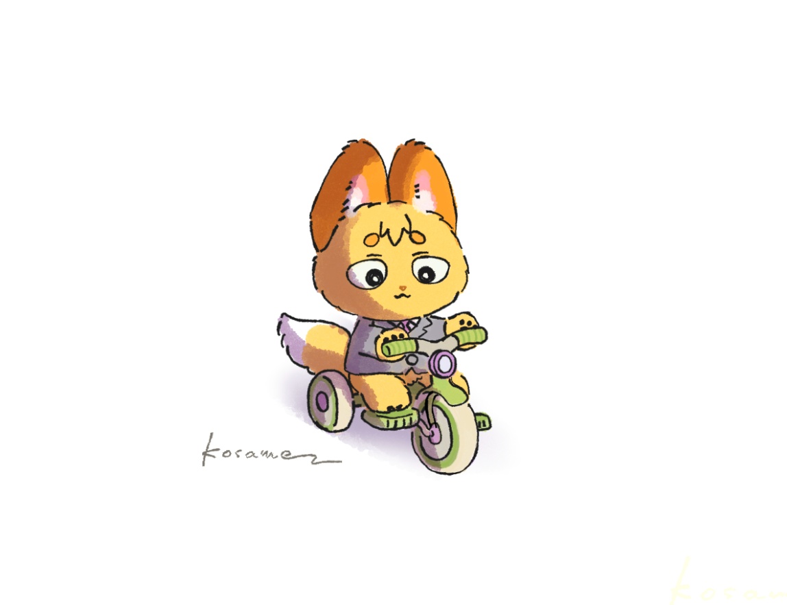 kosame_ice's tweet photo. キコキコ三輪車モフちゃん https://t.co/unAIZpY5MD