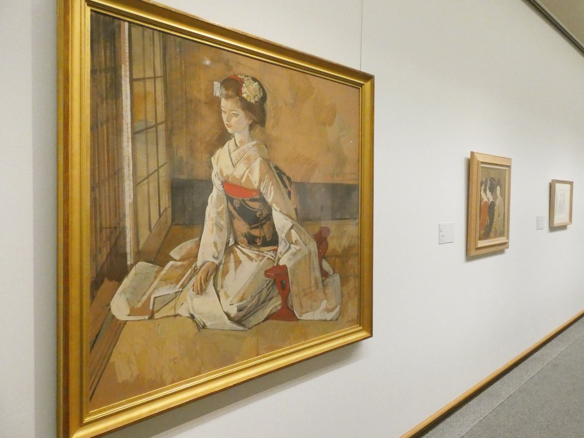 開催中！ #日本髪の娘展 本日は、小磯良平の描く舞妓の作品にスポット