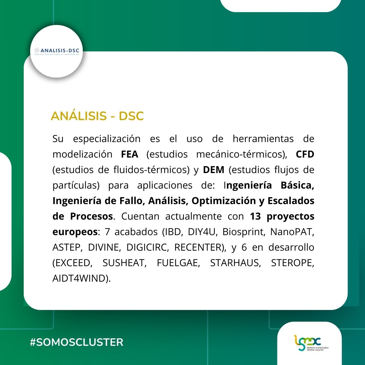 Iberian Sustainable Mining Cluster (ISMC) tweet media