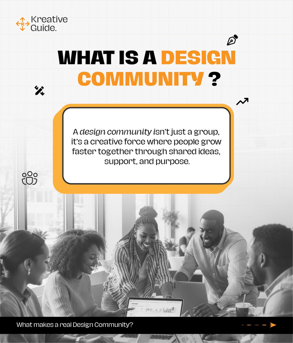 Kreative_Guide's tweet image. Design Community isn’t just a group.
It’s shared identity.
It’s collective learning.
It’s visibility &amp;amp; support.
It’s commitment to growth.
Create together. Grow faster. 🚀
#DesignCommunity #CreativeNetwork