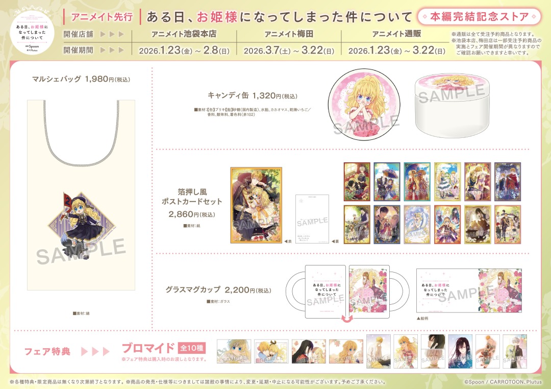 ある日、お姫様になってしまった件について」 本編完結記念ストアを〈3 ある日、お姫様になってしまった件について」 本編完結記念ストアを〈3