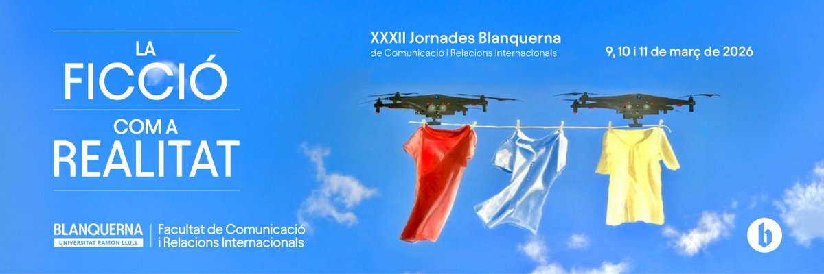 X_net_'s tweet photo. ✨ Del 9 a l'11 de març es duran a terme les interessantíssimes jornades "La Ficció com a Realitat" a @BlanquernaFCRI (URL) sobre comunicació i desinformació.
📌 El dilluns dia 9, Sergio Salgado i Simona Levi d'Xnet parlarem de #FakeYou
https://t.co/KxYaiv8wVW https://t.co/ysg1v4Q5CF