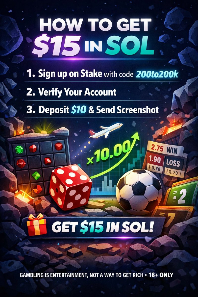 Defi_Raccoons's tweet image. 🎉 GIVEAWAY ALERT 🎉

@defi_raccoons 
 pick 1 random winner once this post reaches 50 retweets

💰 $25 to win — sent directly on Stake

To enter 👇
✅ Sign up on Stake using code 200to200k
❤️ Like
🔁 Retweet
💬 Drop your SOL address
Good luck 🍀

#giveway #solana #crypto