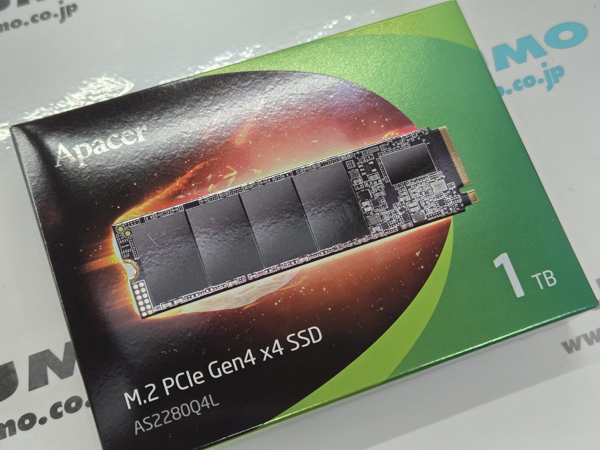 3F】 木曜までの平日特価SSDです Apacer M.2 NVMe 1TB 