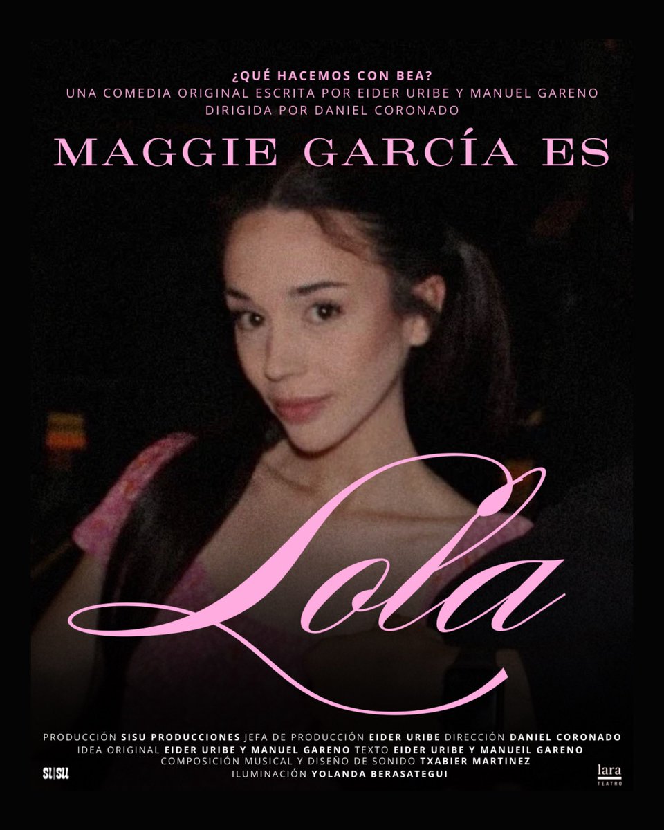 maaggiegarcia's tweet photo. ¿Qué hacemos con Bea? todos los miércoles de marzo y abril a las 22:00 en @teatrolara 
➡️ Entradas https://t.co/TLYc3U7UQ6 !!! https://t.co/ixXvbxgshr