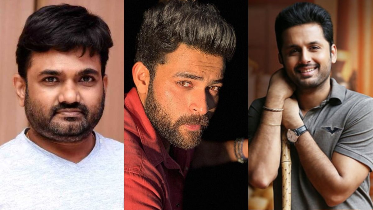 CineAuraX's tweet photo. Director Maruthi’s next directorial - #HappyPongal 

Varun Tej and Nithiin are currently the frontrunners for the lead role. Let’s see who finally bags the project. https://t.co/Uj8hizIry7