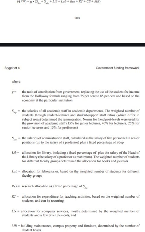 Are the Natives aware that 70% to 85% of tertiary education was wholly subsidised by government from 1953 to 1996 hence fees were stable for decades.

Here is the formula, ANC threw it in the bin from 1996 hence young people sit at home today because majority are poor