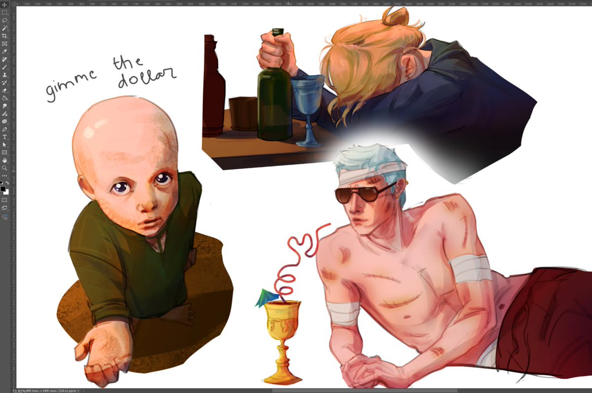 when the gang gets separated and everyone facing their own timeskip arc

#akotsk