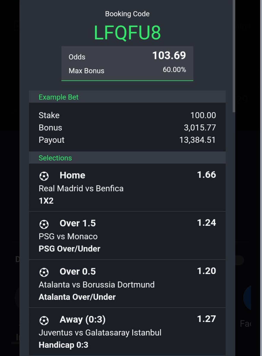 _Jaredad's tweet photo. Today's game only 
100 odds https://t.co/pGEF2AFhUr